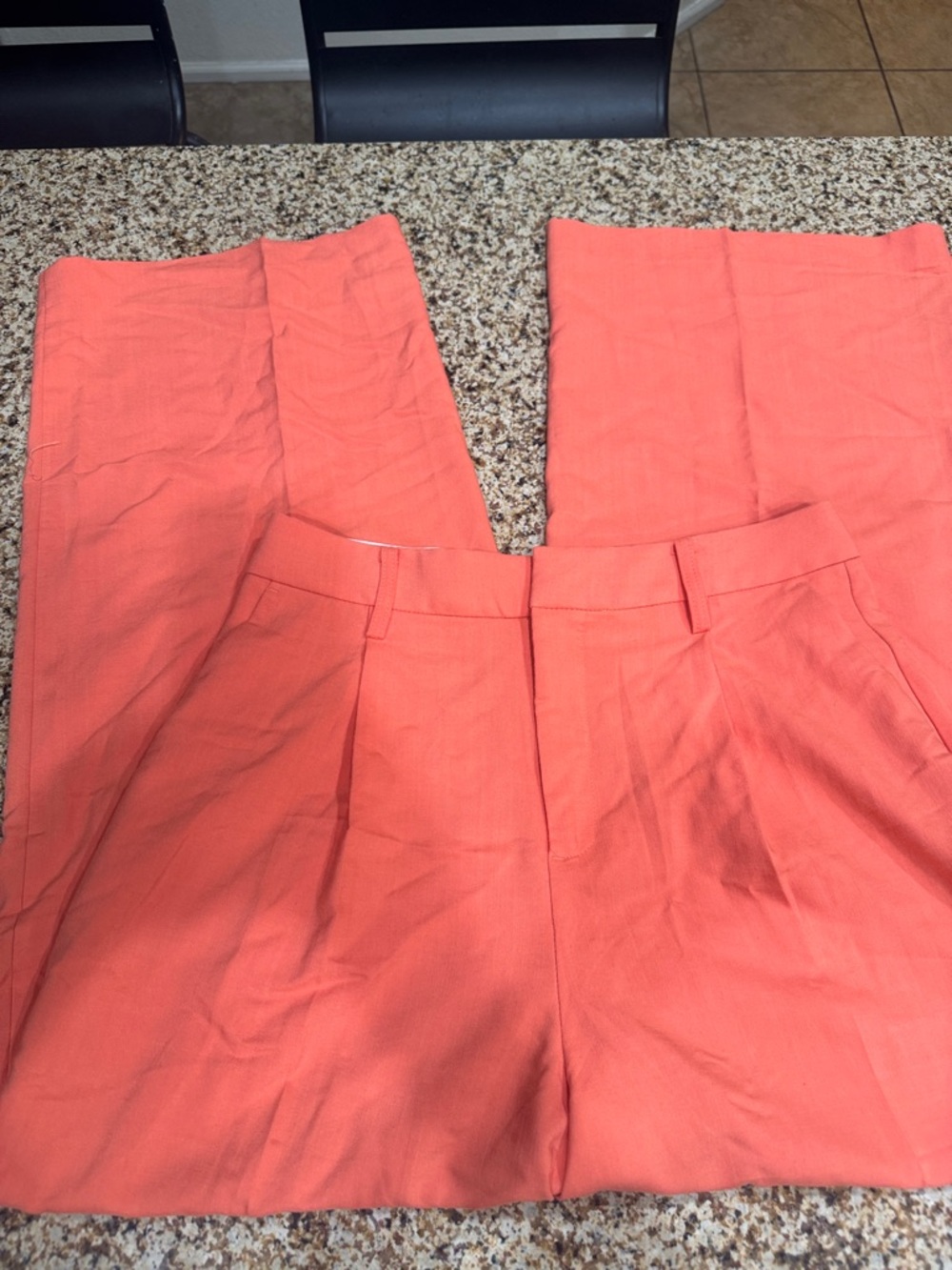 House of Harlow 1960 Coral-Orange Wide Leg Trousers size 10